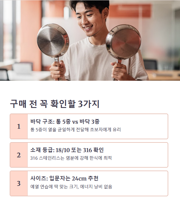 제품 비교 기준 정리