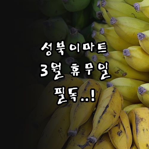 2026년 3월 성북구 이마트 하월곡..