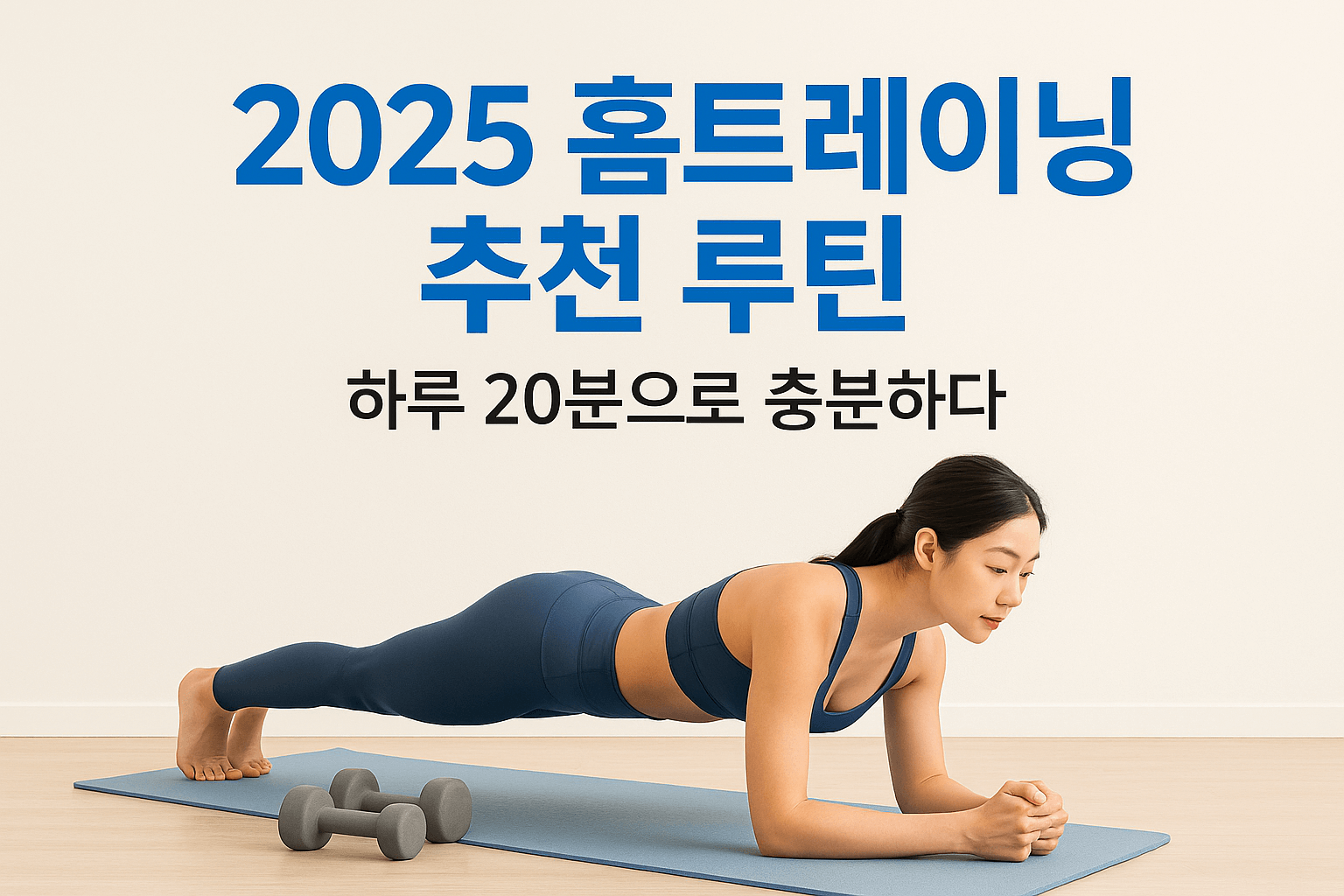 2025 홈트레이닝 추천 루틴 — 하루 20분으로 충분하다