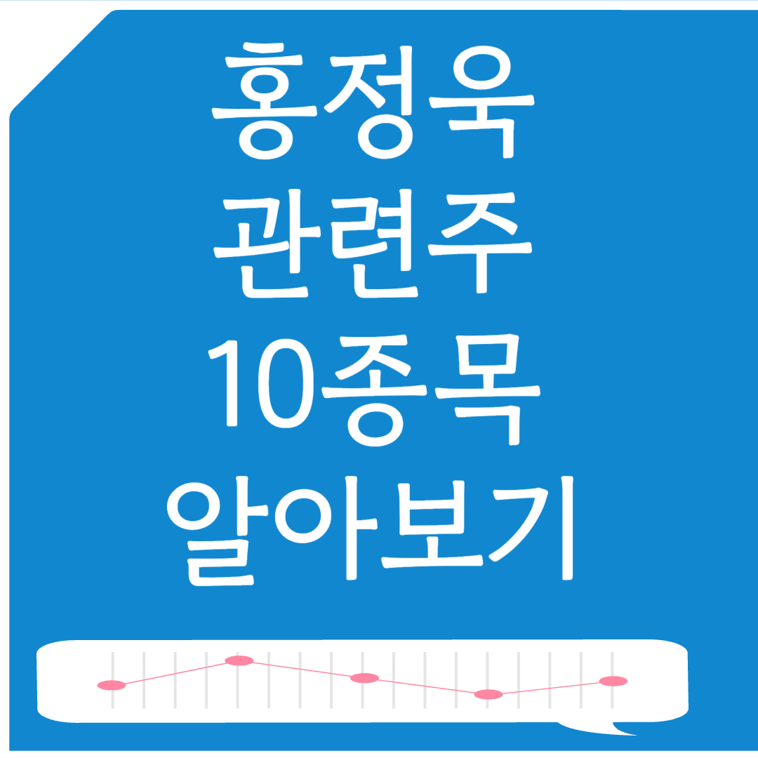 홍정욱 관련주 대장주 10종목 알아보기