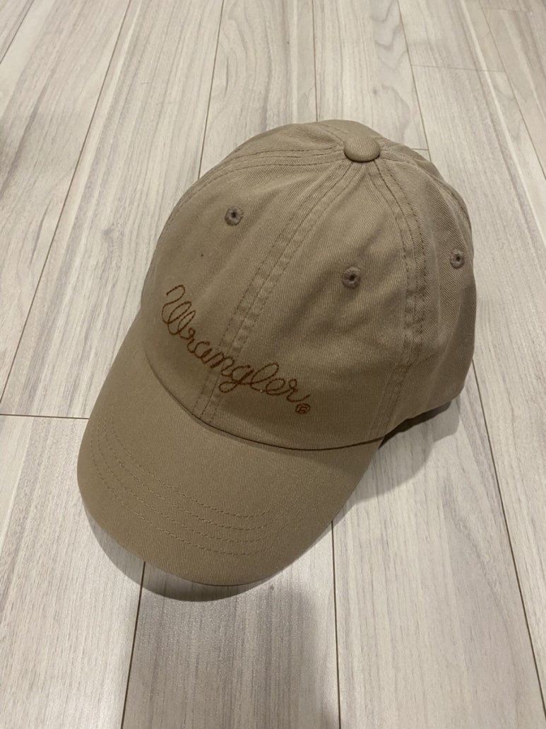 랭글러 WRANGLER 빅 로프로고 빈티지 볼캡 모자 베이지