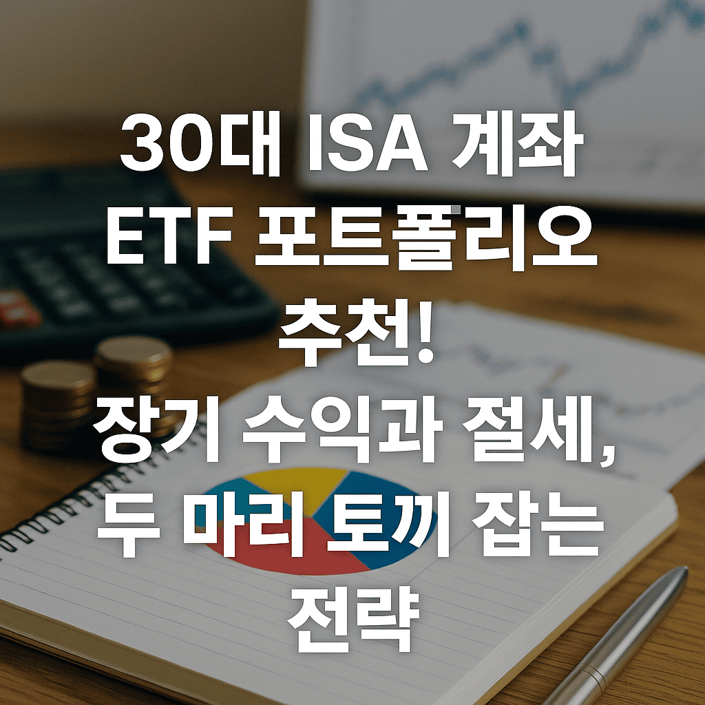30대 ISA 계좌 ETF 포트폴리오 추천! 장기 수익과 절세, 두 마리 토끼 잡는 전략