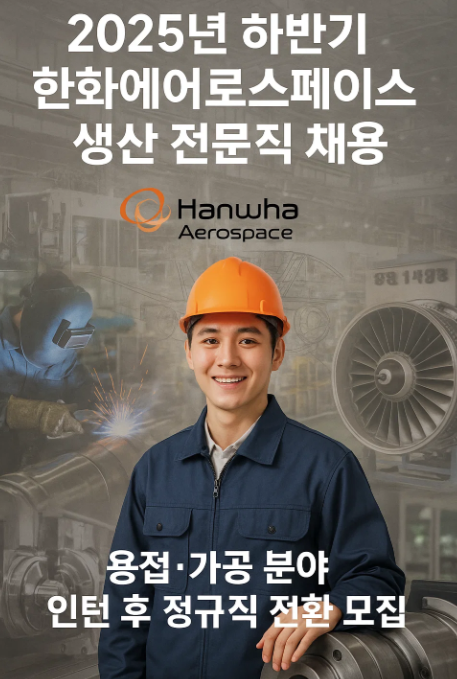2025년 하반기 한화에어로스페이스 전문생산직 채용