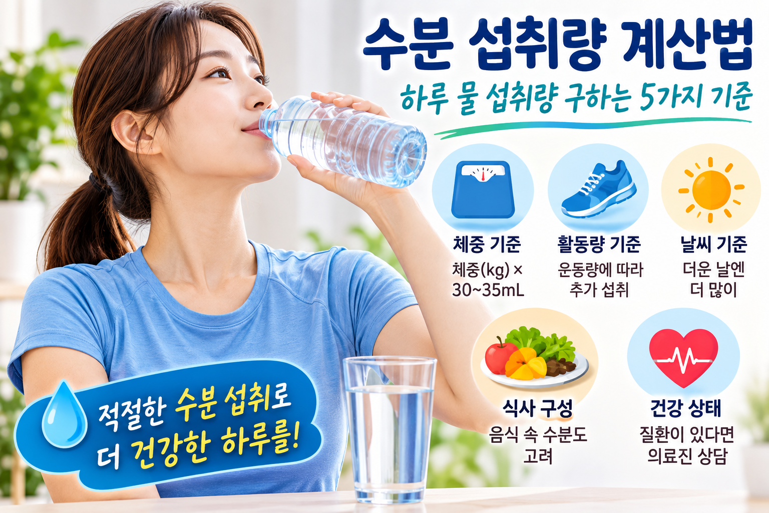 수분 섭취량 관련 자료