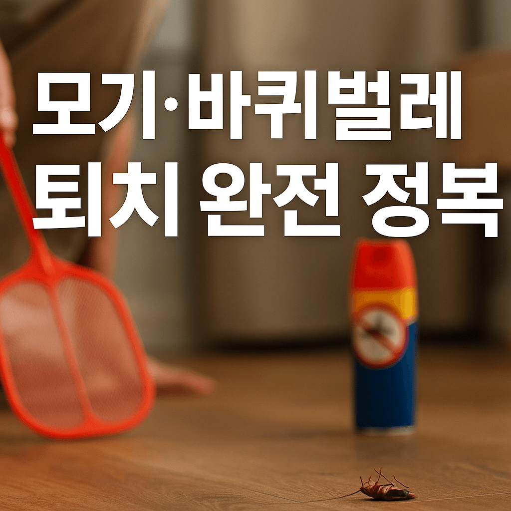 모기 바퀴벌레 해충 완전 퇴치하는 법