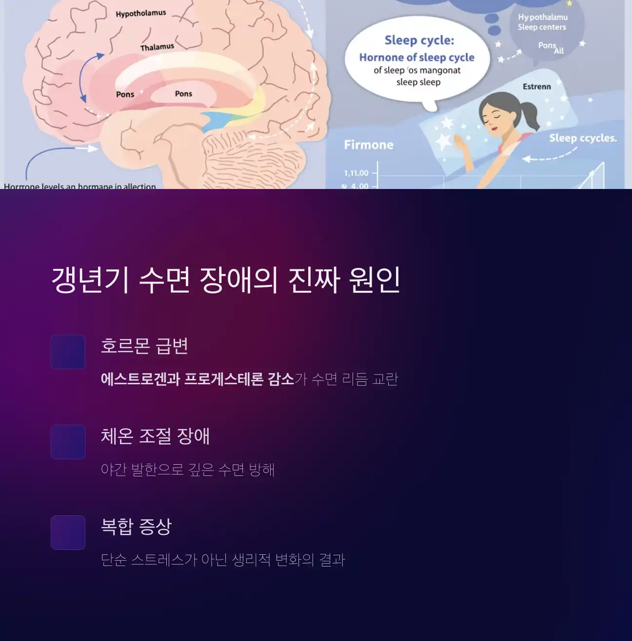 갱년기 수면 장애, 단순한 불면이 아니다