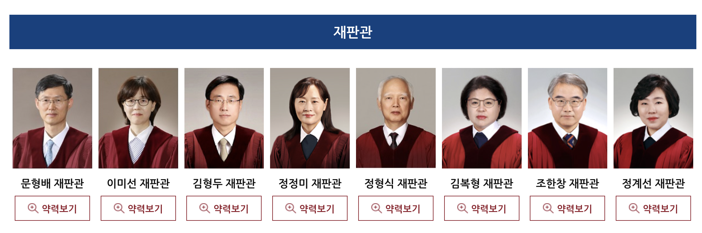헌법재판관 8명 성향 총정리 및 이름·프로필 분석 (+2025 대통령 탄핵)