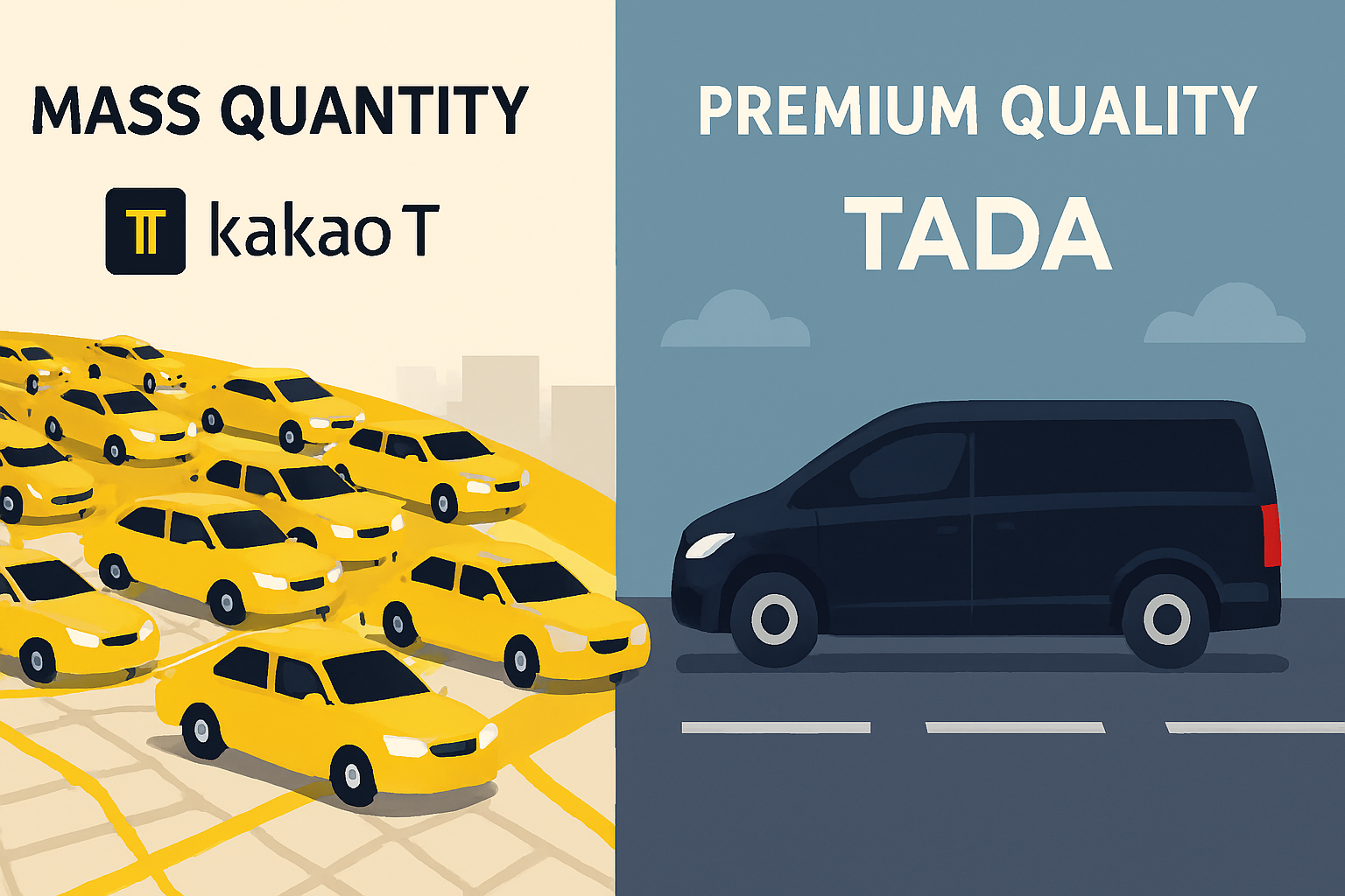 타다 vs 카카오T2