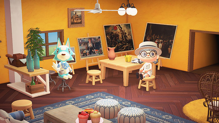 모동숲 해피홈 파라다이스 - 릴리의 그림교실