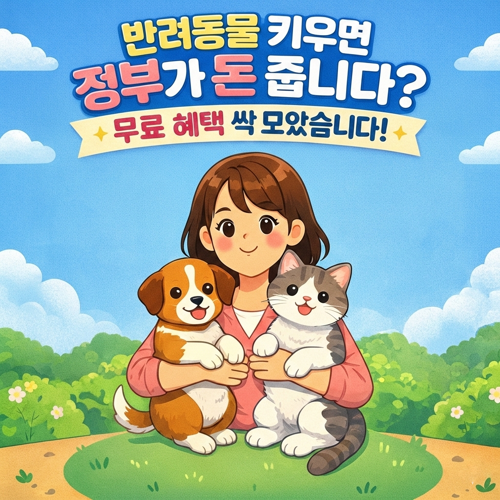 반려동물 키우면 정부가 돈 줍니다? 무료 혜택 싹 모았습니다
