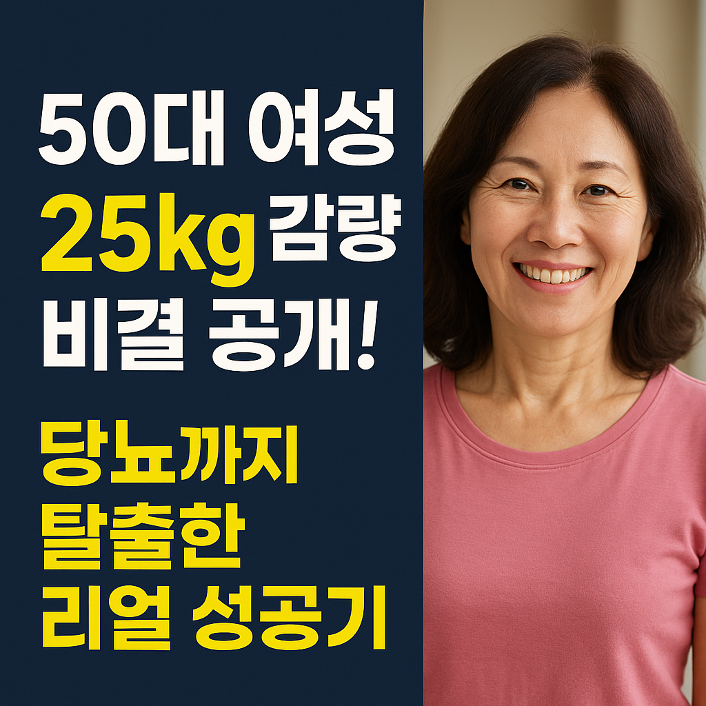 50대여성25kg감량성공기