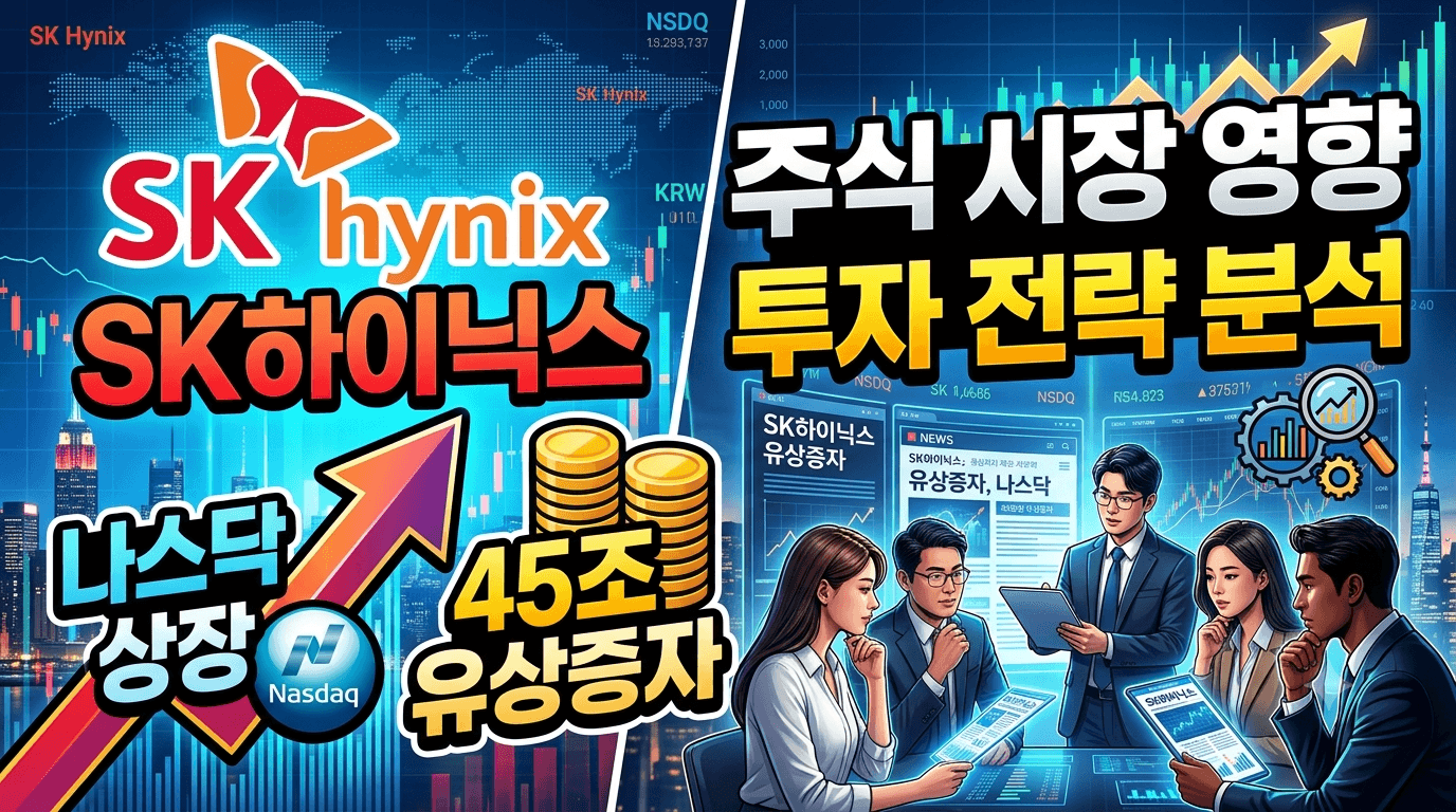 SK하이닉스 ADR 나스닥 상장과 45조 유상증자: 주식 시장 영향 및 투자 전략 분석