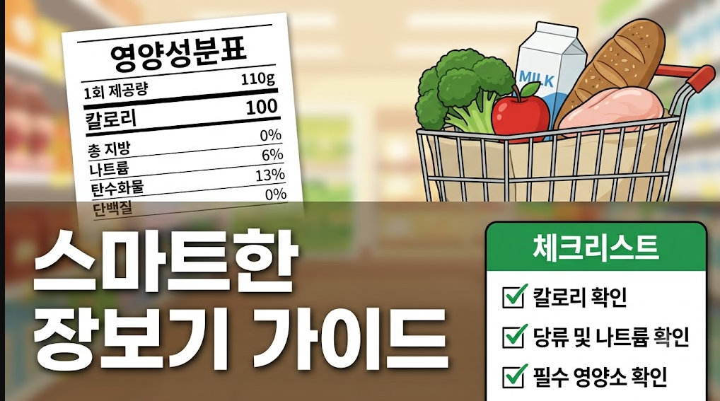 식품 영양성분표 비교하는 법