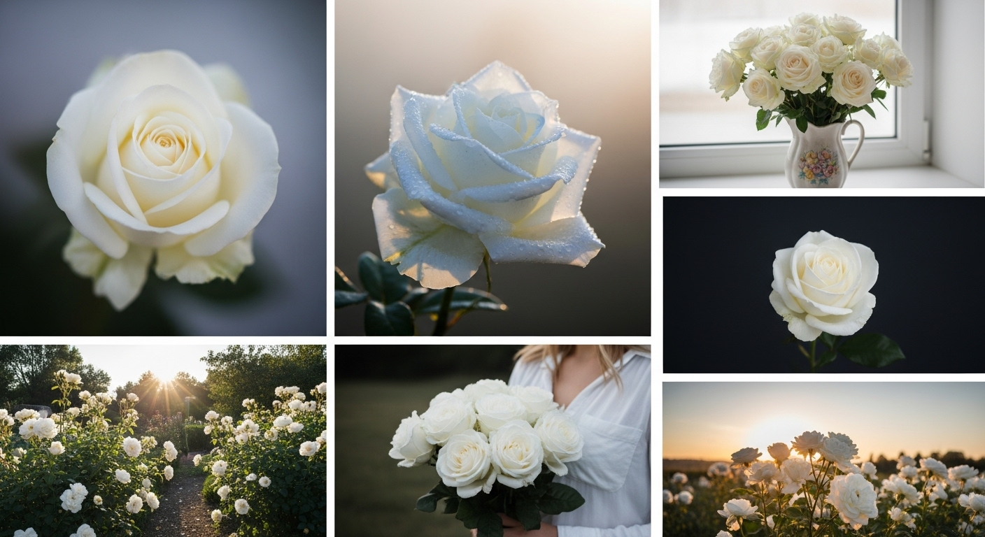 7월 17일 탄생화, 흰장미 - 순수한 마음으로 건네는 용기