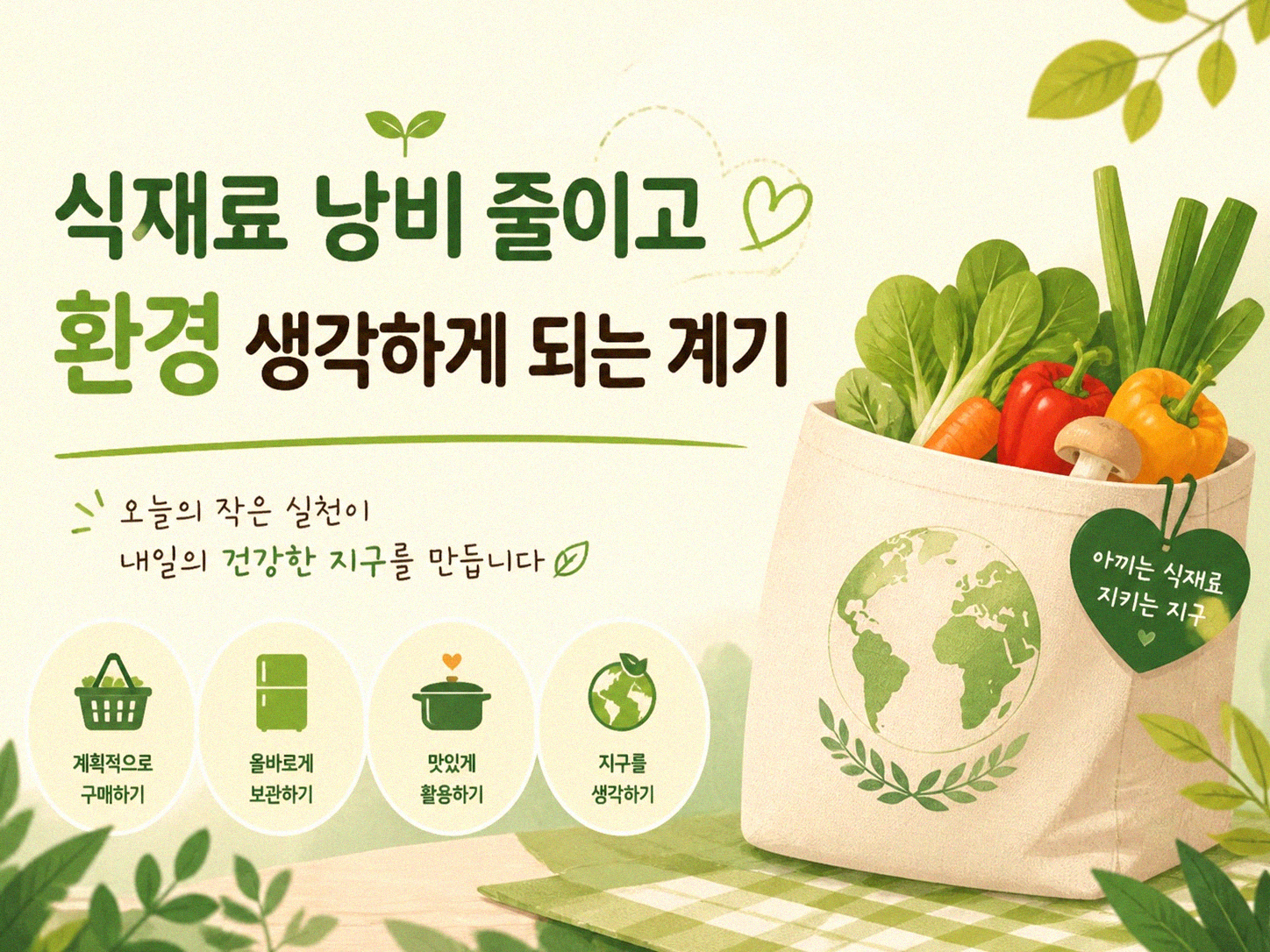 냉장고 속 재료만으로 요리했을 때 생긴 변화들