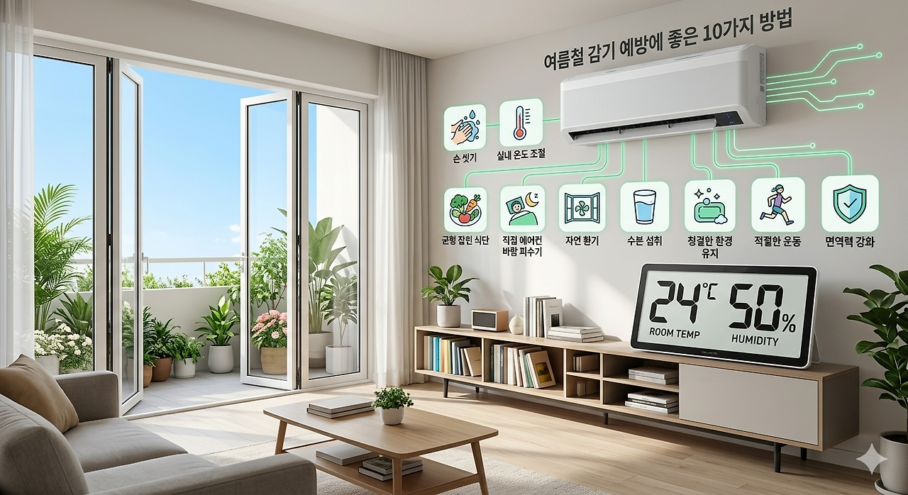 여름철 감기예방에 좋은 10가지