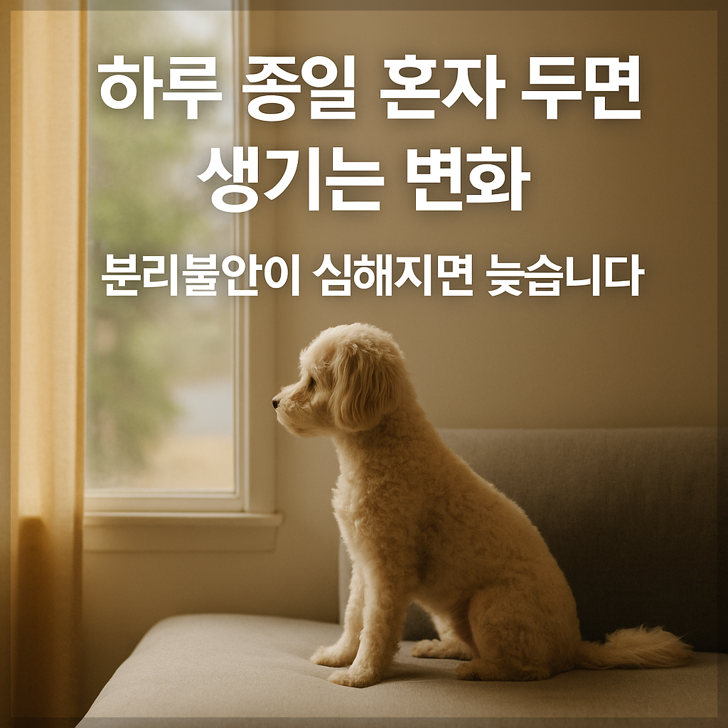 하루 종일 혼자 두면 생기는 변화 ❘ 분리 불안이 심해지면 늦습니다