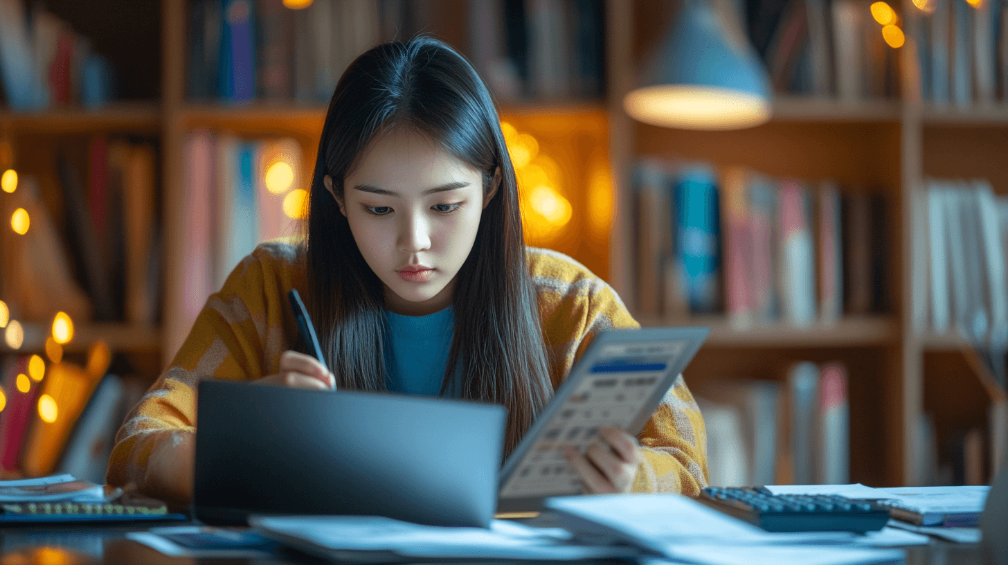 노트북을-사용중인-여성