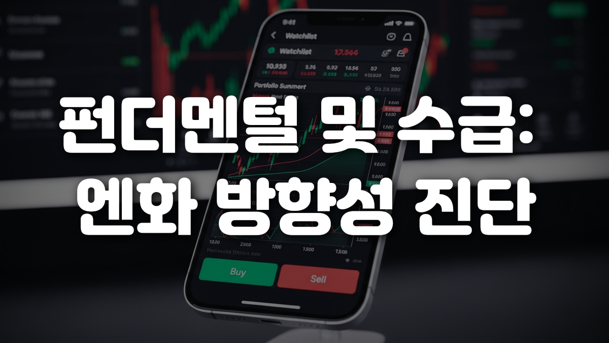 펀더멘털 및 수급 엔화 방향성 진단
