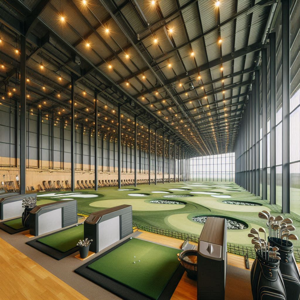 실내골프연습장 배경