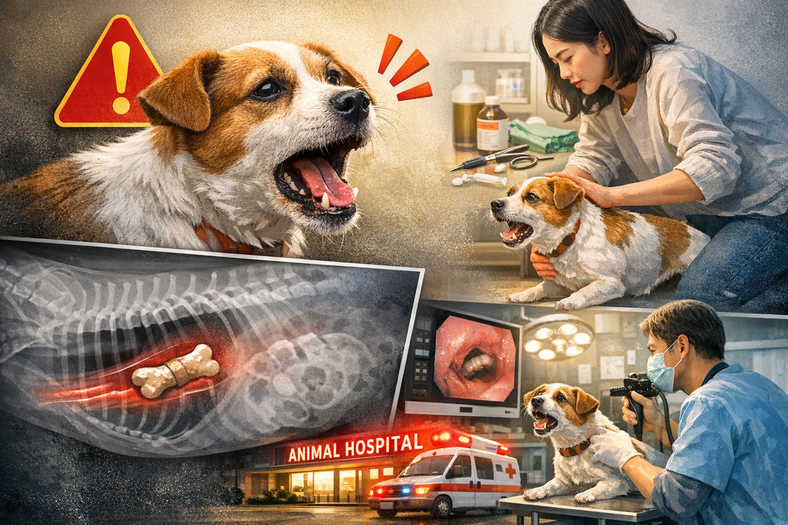 강아지 이물질 삼킴