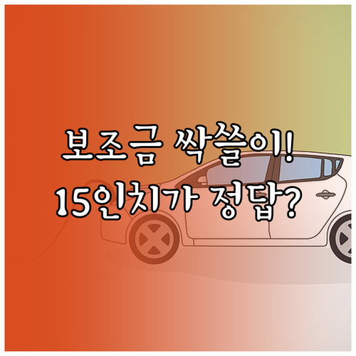 캐스퍼 일렉트릭 항속형 15인치 모델..