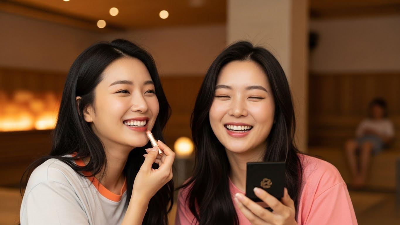 찜질방 데이트 화장