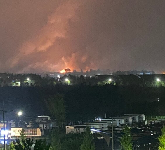 강릉 군부대 폭발음과 화염 발생