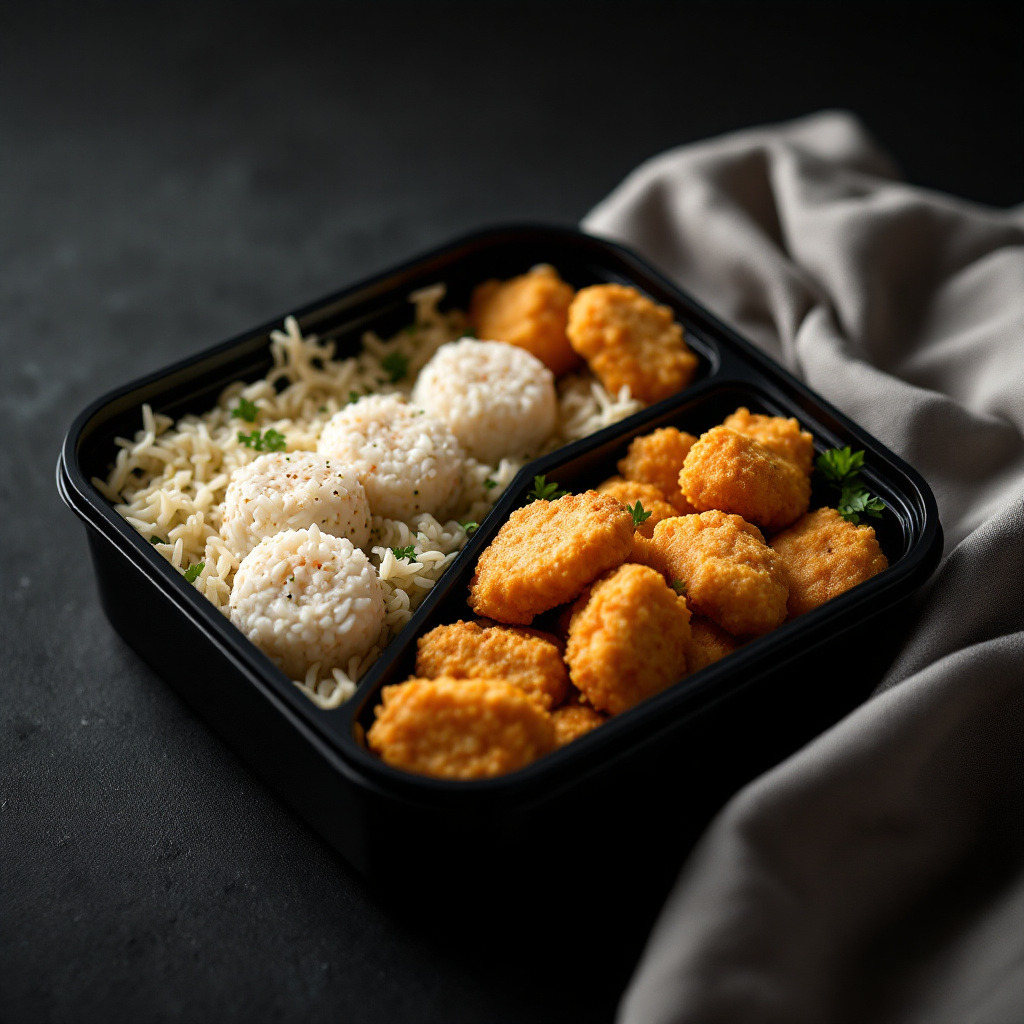 유부초밥 &amp; 치킨너겟 도시락