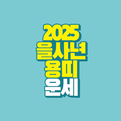 썸네일-2025-을사년-용띠-운세
