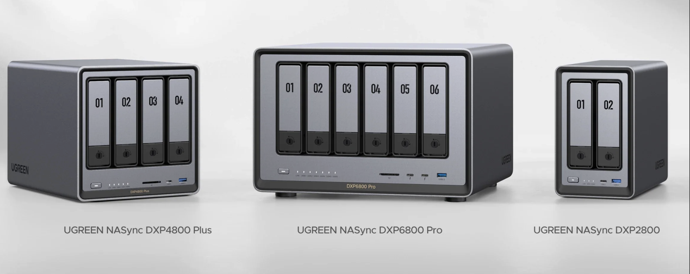 유그린 nas DXP2800, DXP4800 PLUS, DXP6800 PRO 완벽 비교