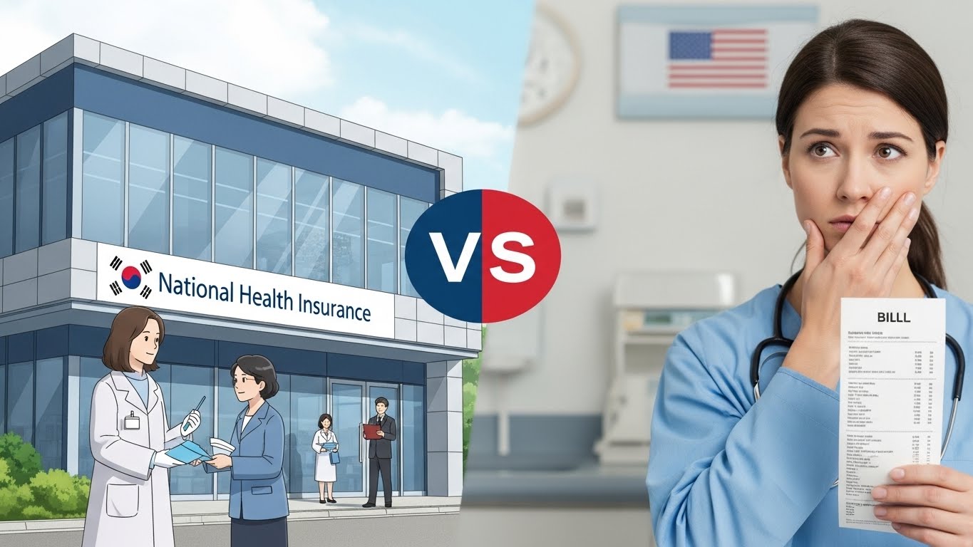 한국과 미국 성인병 관리법 관련 사진