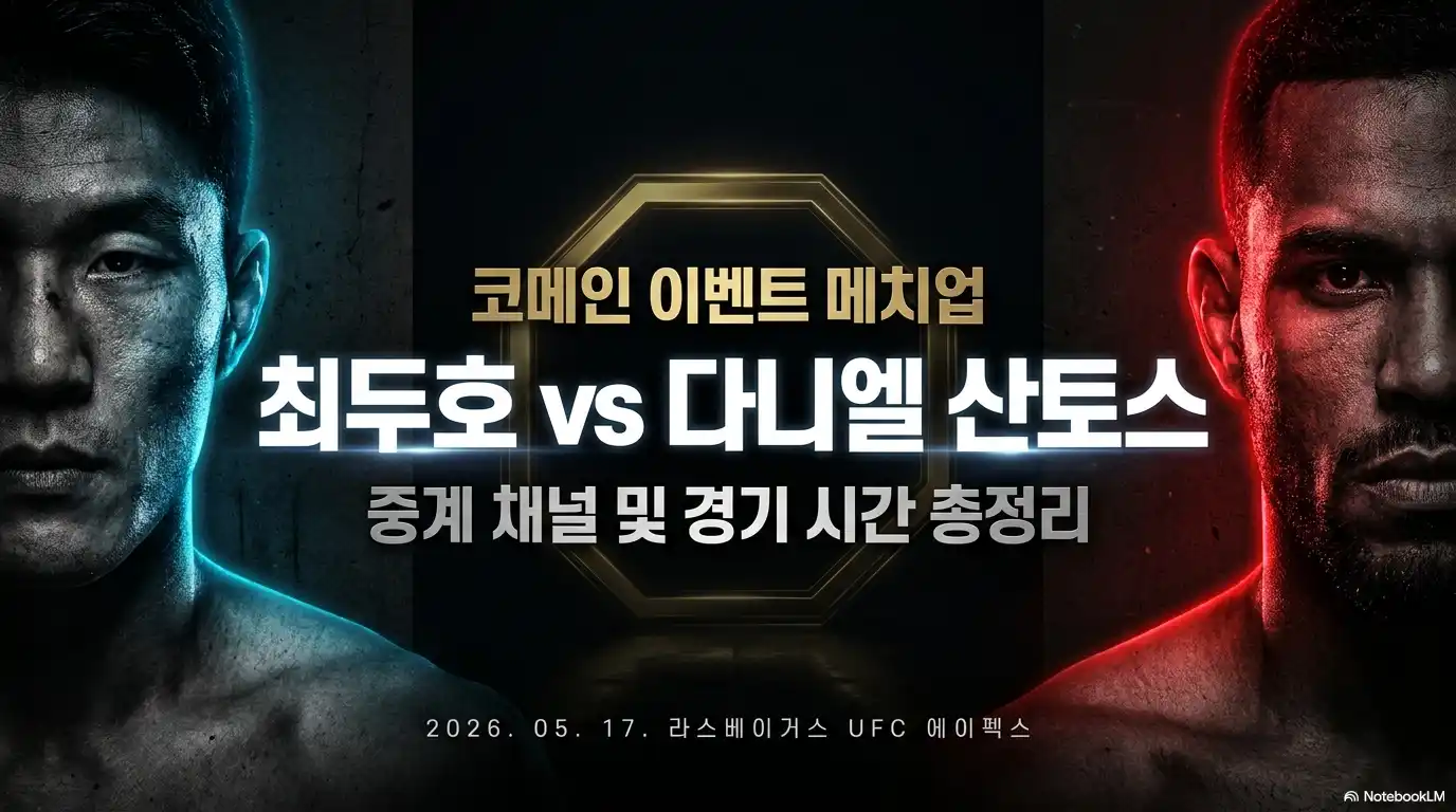 ufc 최두호 경기 일정 시간 중계 방송 총정리 글의 썸네일