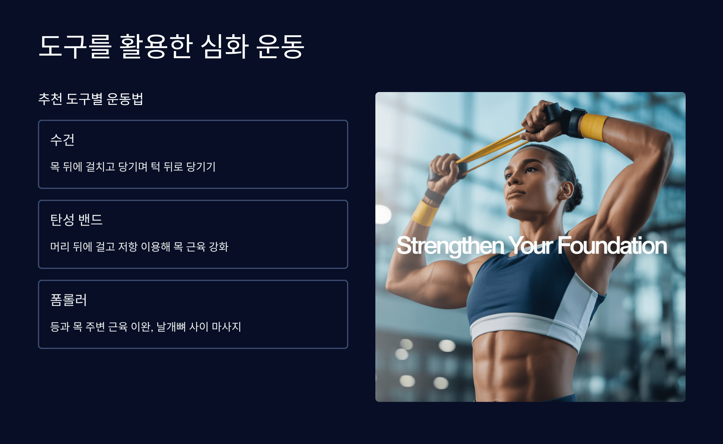 도구를 활용한 심화 운동