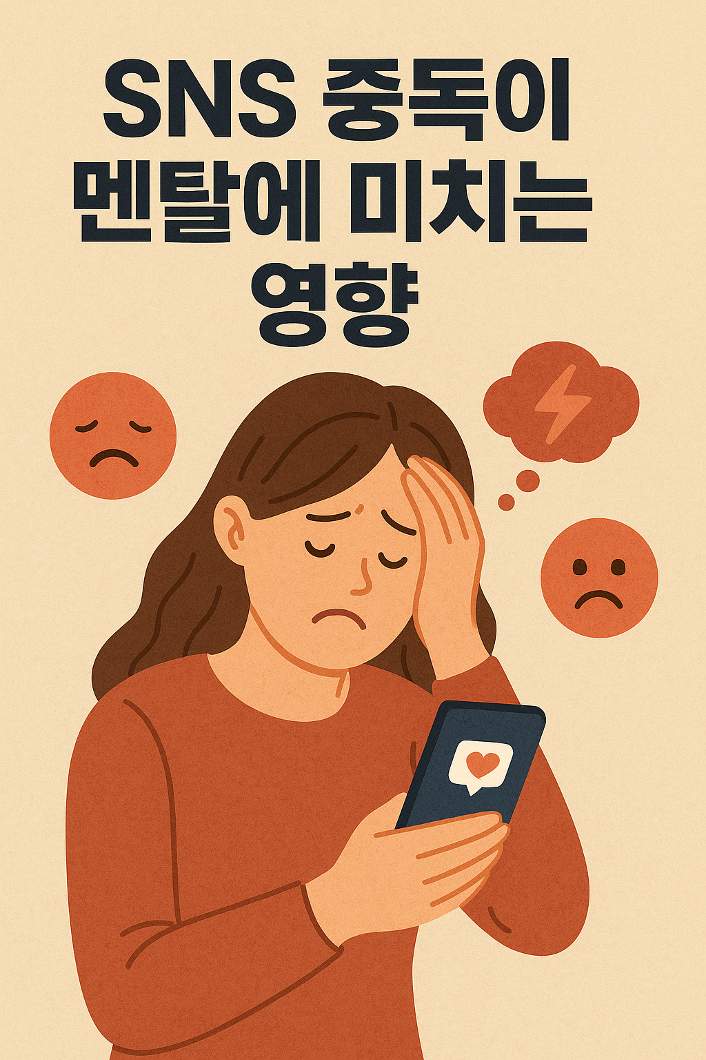 SNS 중독이 멘탈에 미치는 영향