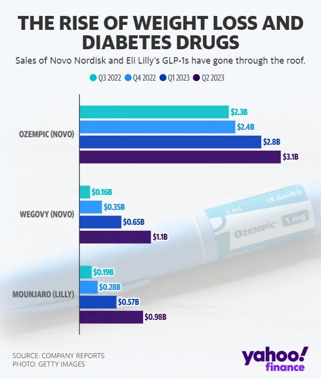 당뇨및 비만치료제 연간매출비교