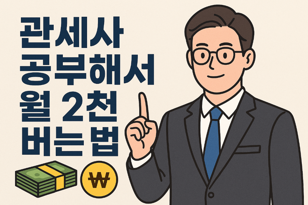 관세사 공부해서 월 2천 버는 법