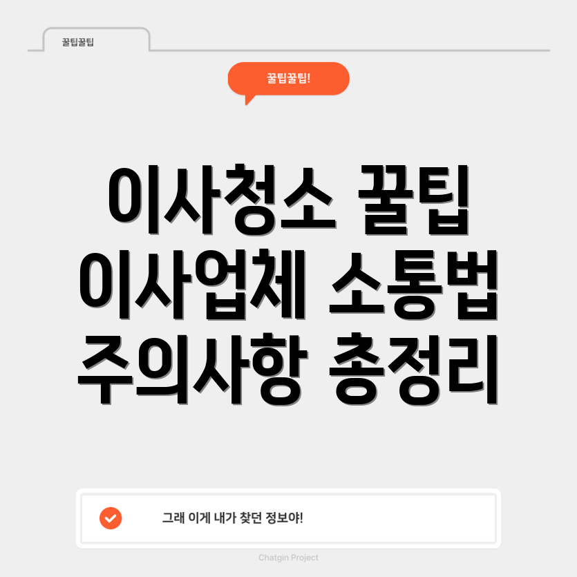 이사 후 청소