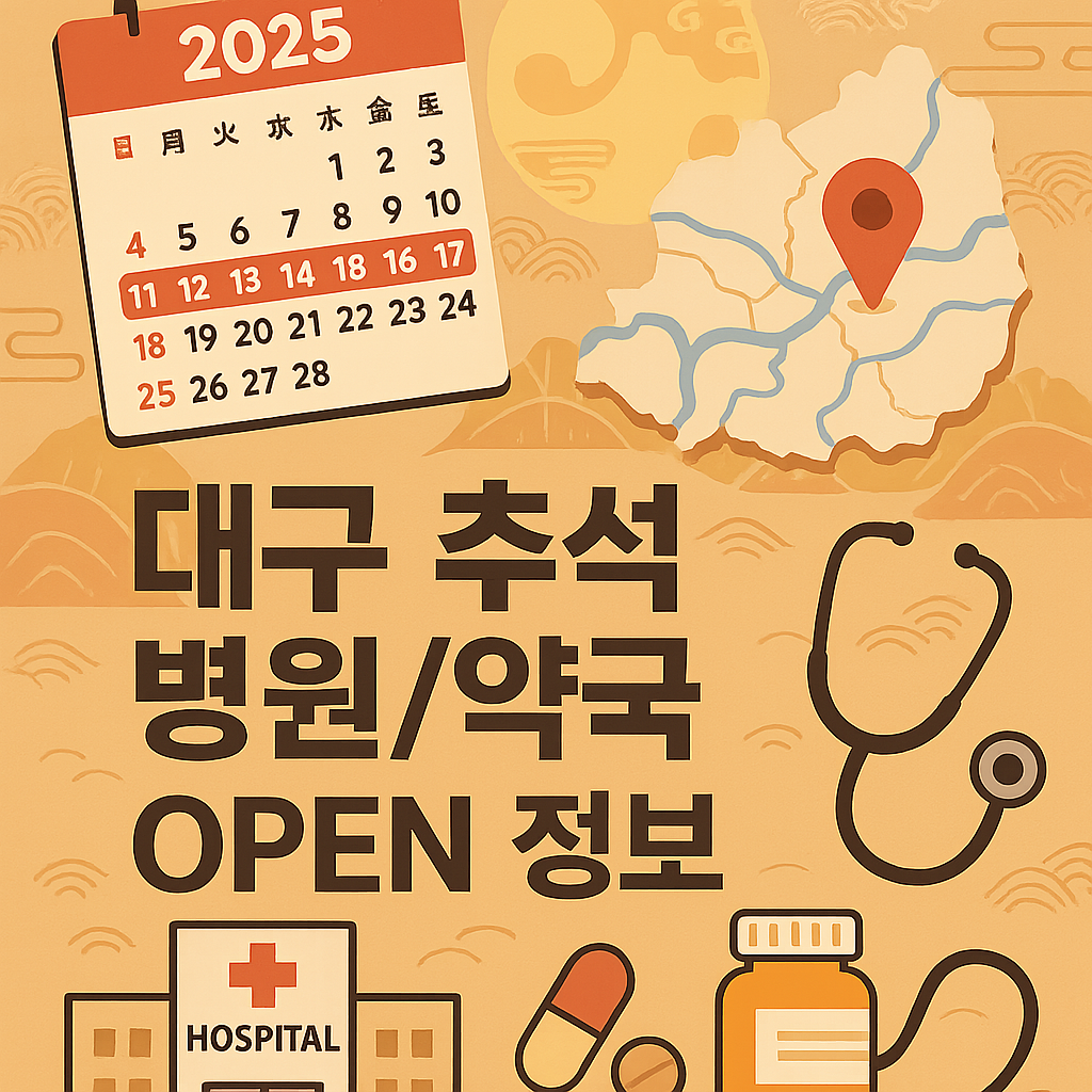 추석연휴 약국,병원 안내