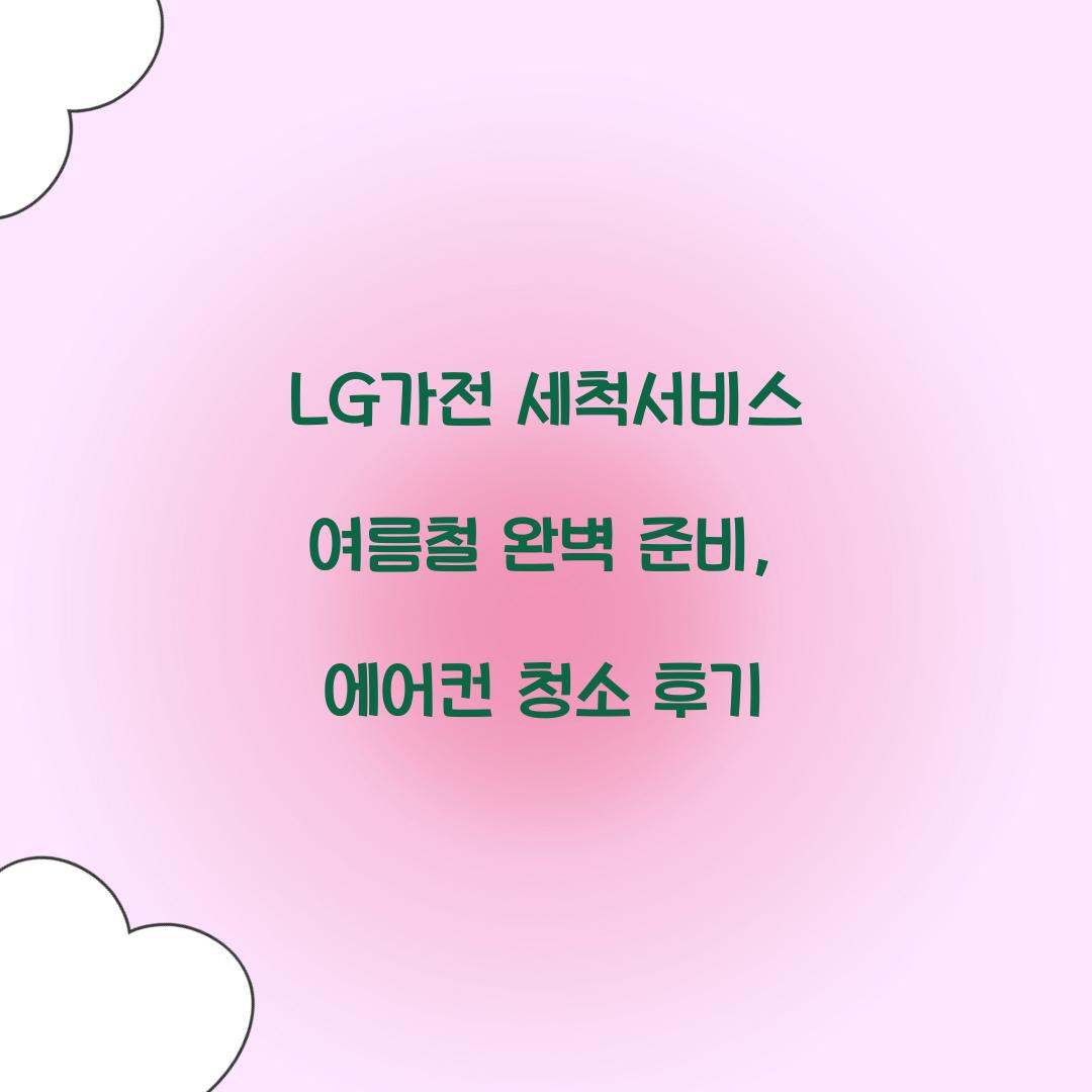 lg가전 세척서비스
