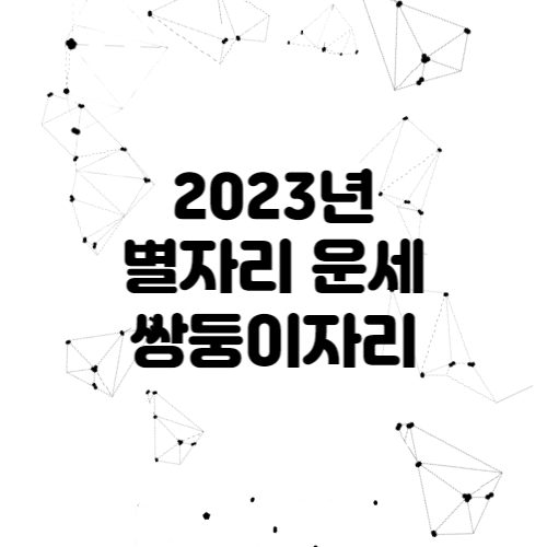 2023년 별자리 운세 - 쌍둥이자리 전체운세