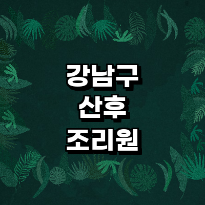서울 강남구 산후조리원