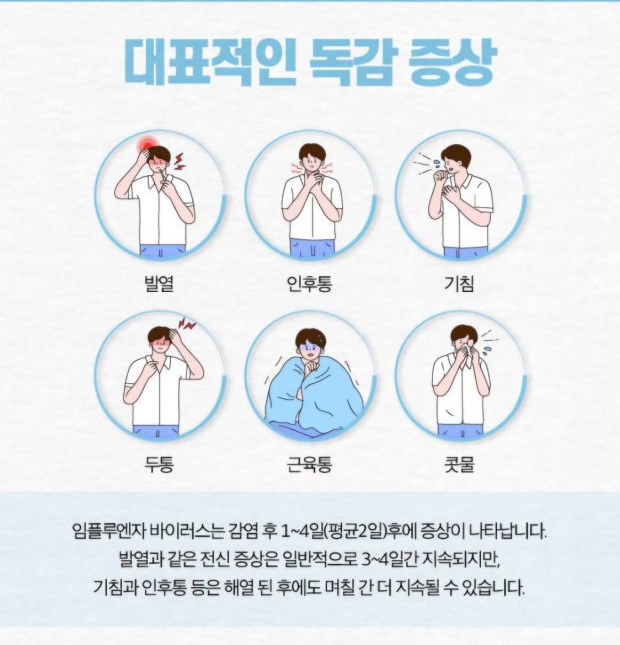 B형 독감 증상 a형 독감차이 치료방법 예방법