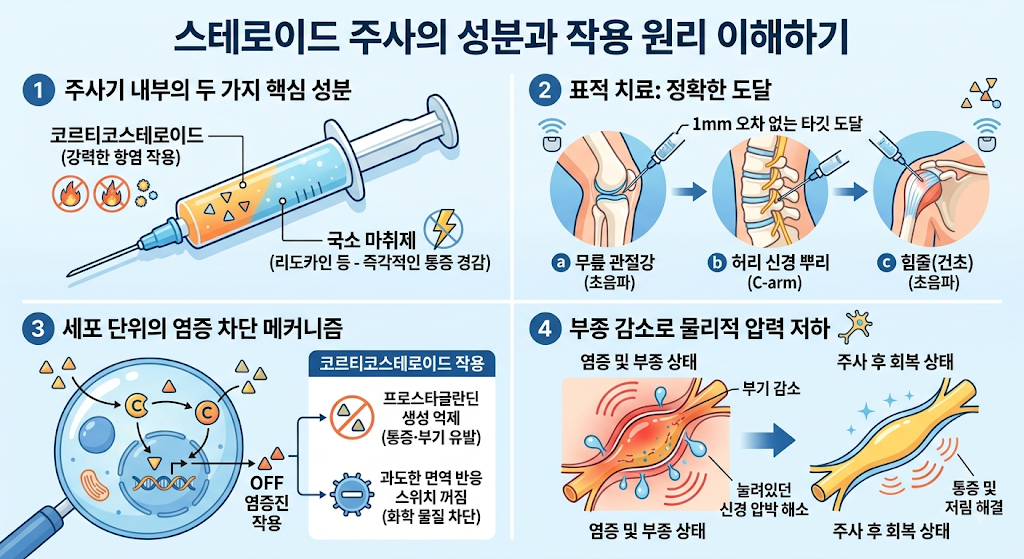 스테로이드 주사 치료원리