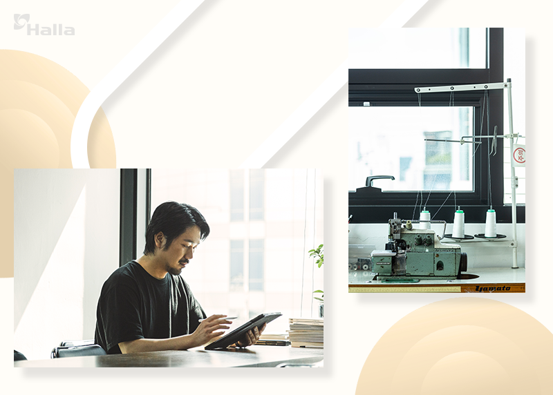 직접 컬렉션 디자인을 진행하며 패션을 통해 꾸준히 사회 이슈에 대한 메시지를 전하는 이성동 디자이너