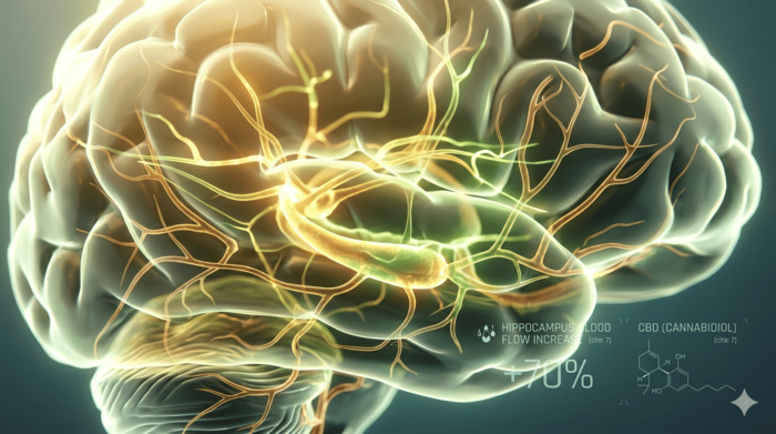 뇌 혈류 개선 시각화