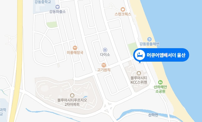 머큐어앰배서더-울산-지도