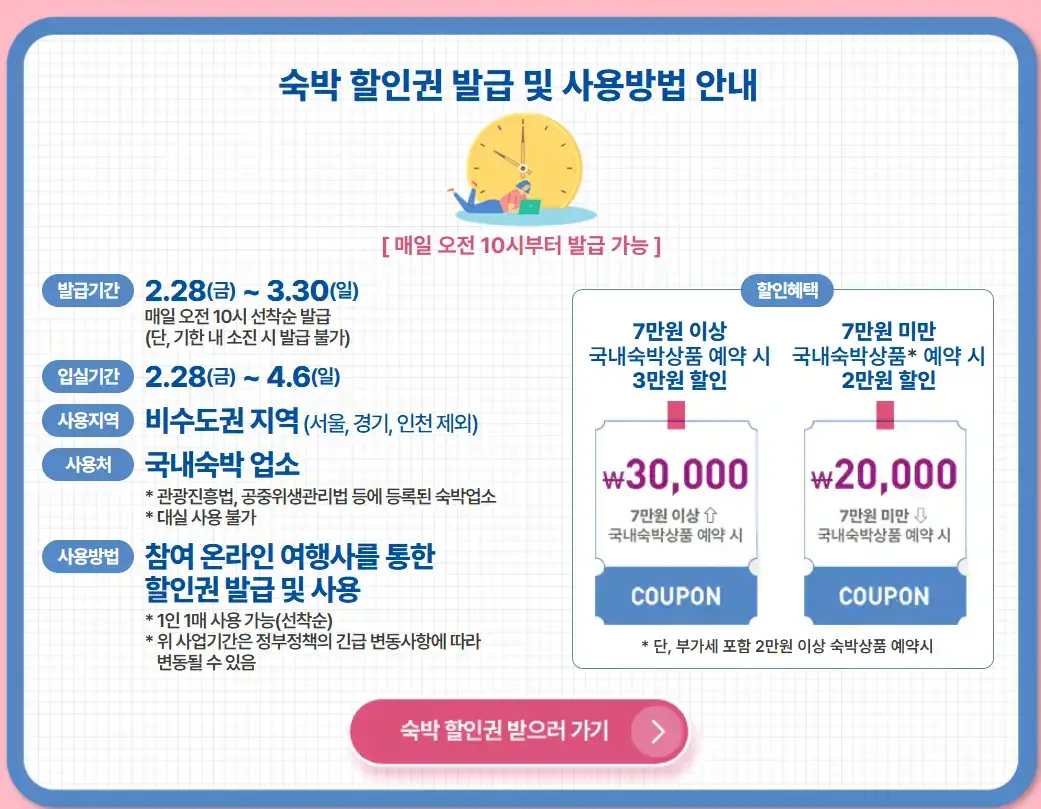 대한민국 숙박세일페스타 바로가기