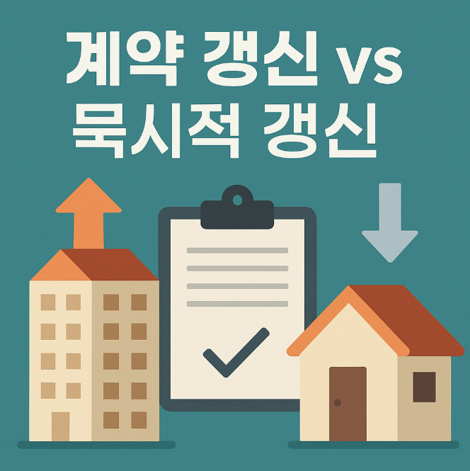계약 갱신과 묵시적 갱신의 차이