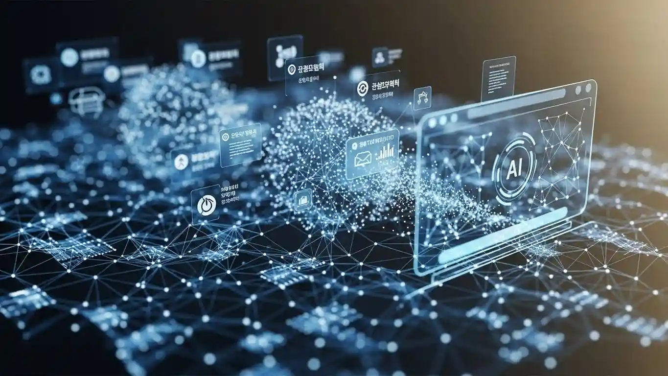 <img src="fragmented_information_connected_into_contextual_ai.webp" alt="파편화된 정보를 연결해 맥락을 구축하는 차세대 인지 기술을 표현한 이미지 입니다">